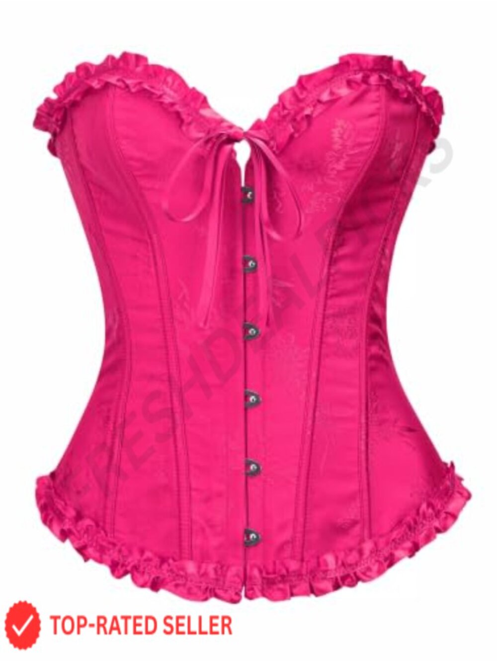 Lace Up Overbust Corset Renaissance Bustier Polyester Spandex Costume Top